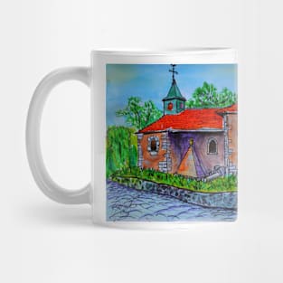 Watercolor sketch - Chapelle du Château de Voltaire. Ferney-Voltaire, France Mug